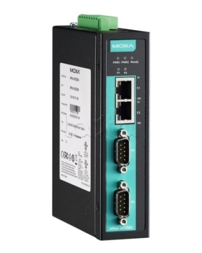 Сервер 2-портовый RS-232/422/485 в Ethernet Moxa NPort IA-5250A-T в Первоуральске Дополнительное оборудование для ОПС Pintop.ru
