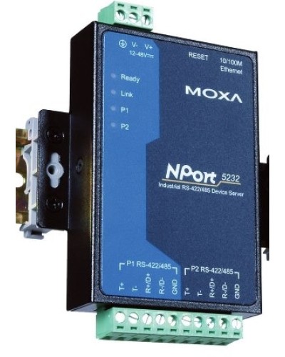 Сервер 2-портовый RS-422/485 в Ethernet Moxa NPort 5232 в Первоуральске Дополнительное оборудование для ОПС Pintop.ru