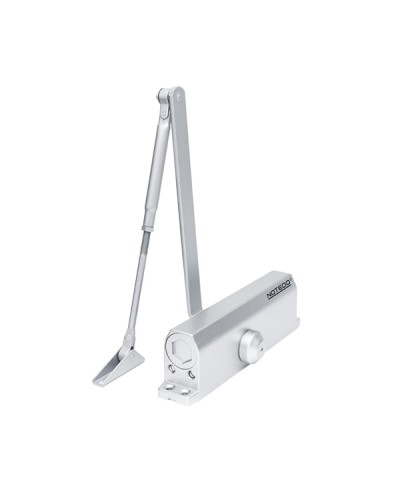 Доводчик NOTEDO DC-160 DA EN1-5, с задержкой закрывания, с рычажной тягой, (белый) (RAL9016) в Первоуральске Доводчики Pintop.ru