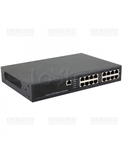 PoE-инжектор управляемый Gigabit Ethernet на 8 портов OSNOVO Midspan-8/150RGM в Первоуральске Блоки питания для кожухов и камер Pintop.ru