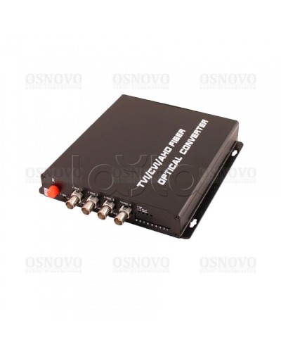 Приёмник 4 каналов видео оптический OSNOVO RA-H4/1F в Первоуральске Видеоусилители, Модуляторы, Делители Pintop.ru