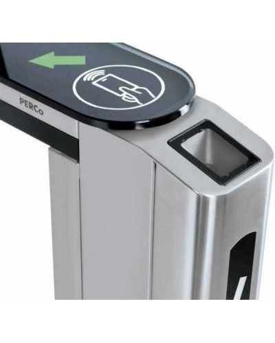 Передняя панель скоростного прохода PERCo-ST-01 со встроенным сканером штрихкода PERCo-FP01Q.1 в Первоуральске Ограждения Pintop.ru