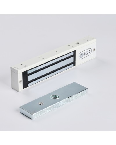 R-Lock RL-EM180-00W - Электромагнитный замкок, 180кг, DC12/24B, цвет белый, RAL9016(белый) в Первоуральске Электромагнитные замки Pintop.ru