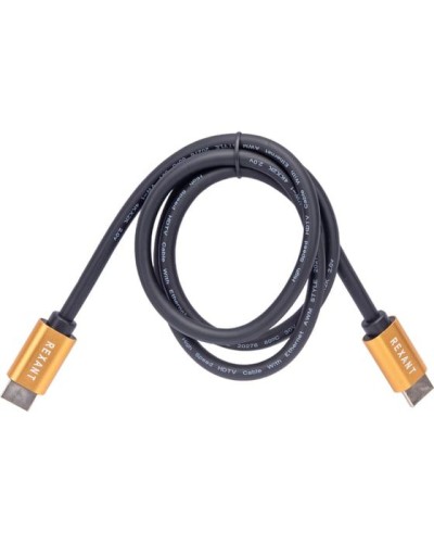 Кабель HDMI - HDMI 2.0, 1м, Gold REXANT 17-6102 в Первоуральске Системы видеонаблюдения Pintop.ru