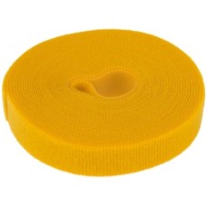 Лента-липучка многоразовая 5 м х 20мм, желтая (1 шт/уп) REXANT 07-7522