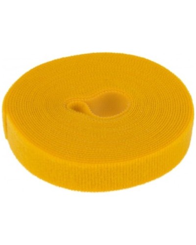Лента-липучка многоразовая 5 м х 20мм, желтая (1 шт/уп) REXANT 07-7522 в Первоуральске Монтажные материалы Pintop.ru