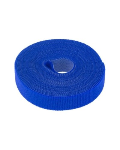 Лента-липучка многоразовая 5 м х 20мм, синяя (1 шт/уп) REXANT 07-7525 в Первоуральске Монтажные материалы Pintop.ru