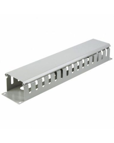 Органайзер кабельный горизонтальный с крышкой, 19, 2U, глубиной 72 мм, металл, RAL 7035 REXANT 04-2645 в Первоуральске Кабельные органайзеры Pintop.ru