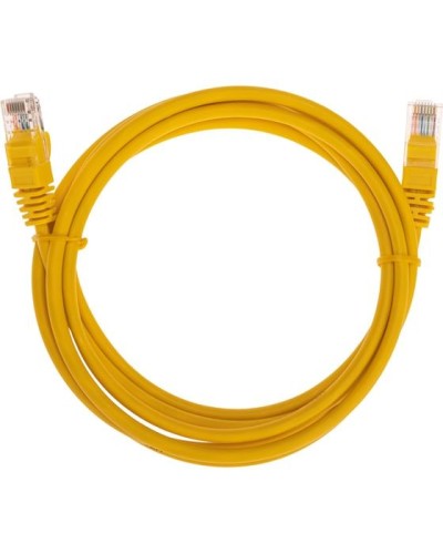 Патч-корд U/UTP, CAT 5e, RJ45-RJ45, 26AWG, LSZH, желтый, 2м REXANT 02-0105-2 в Первоуральске Патчкорды (медные) Pintop.ru