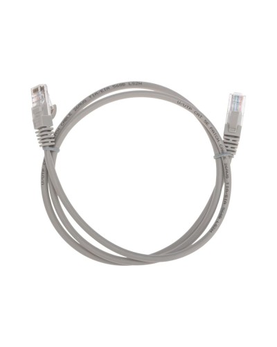 Патч-корд U/UTP, CAT 5e, RJ45-RJ45, 26AWG, LSZH, серый, 1м REXANT 02-0100-1 в Первоуральске Патчкорды (медные) Pintop.ru