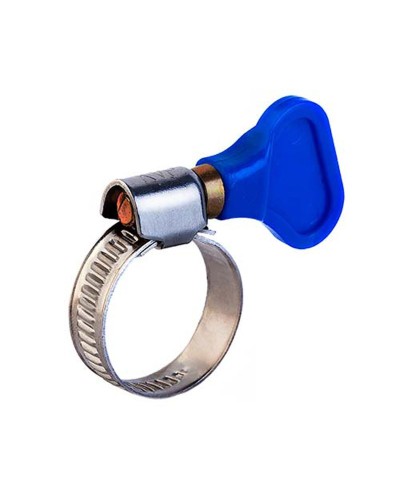 Хомут червячный 16-25/9-0,7мм, с ключом, нержавеющая сталь W2, (50 шт/уп) REXANT 07-0716-1 в Первоуральске Стяжки-хомуты Pintop.ru