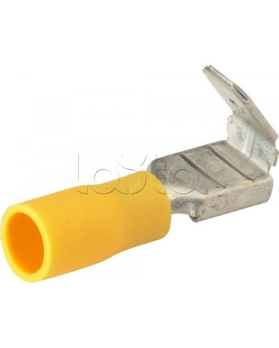 Клемма плоская изолированная 4-6 мм² (КПИ гнездо+штекер - 7.4мм+6.3мм) (100шт/уп) REXANT 08-0452 в Первоуральске Клеммные колодки Pintop.ru