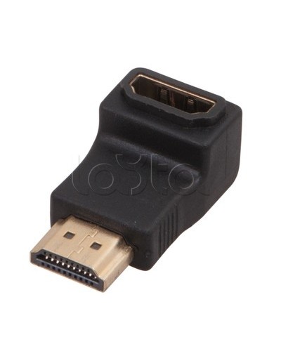 Переходник гнездо HDMI - штекер HDMI угловой GOLD (10шт/уп) REXANT 17-6805 в Первоуральске Проходные адаптеры Pintop.ru