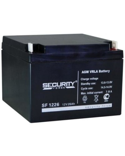 Аккумулятор свинцово-кислотный Security Force SF 1226 в Первоуральске Электротехническое оборудование Pintop.ru