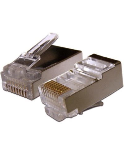 Коннектор RJ45 STP 8P8C, cat.5e TWT TWT-PL45/S-8P8C в Первоуральске Коннекторы и разъемы Pintop.ru
