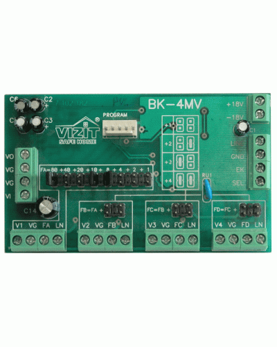 Плата печатнаяв сборе Vizit ЗИП БК-4МVE в Первоуральске Аксессуары для многоабонентных систем Pintop.ru