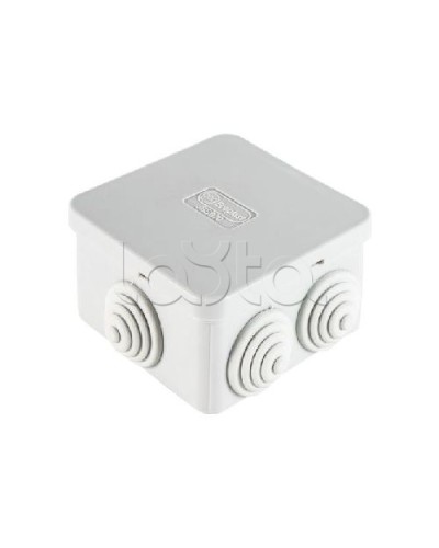 Коробка распределительная о/п 70х70х40, 6 вых, без галогена Экопласт 44056HF в Первоуральске Распределительные коробки Pintop.ru