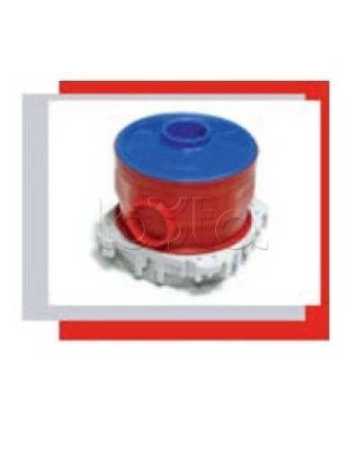 Крышка фланцевая для коробки под заливку в бетон (синий) Экопласт 44602 в Первоуральске Аксессуары для кабель-канала Pintop.ru