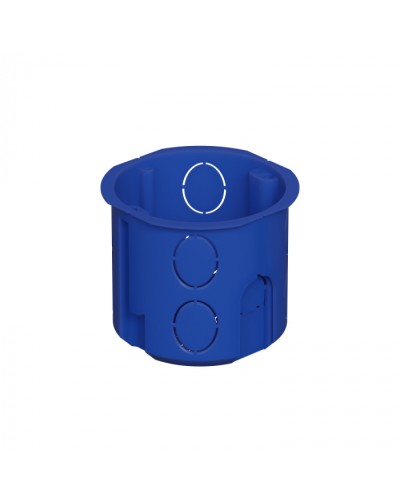 Коробка установочная D68x62мм межцентр. 71мм, IP20, цвет синий Экопласт (44658) в Первоуральске Распределительные коробки Pintop.ru