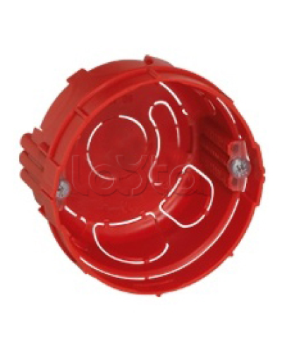 Коробка установочная D65x40мм со стык. ушками межцентр. 71мм, IP20, красный Экопласт 44660-1 в Первоуральске Распределительные коробки Pintop.ru