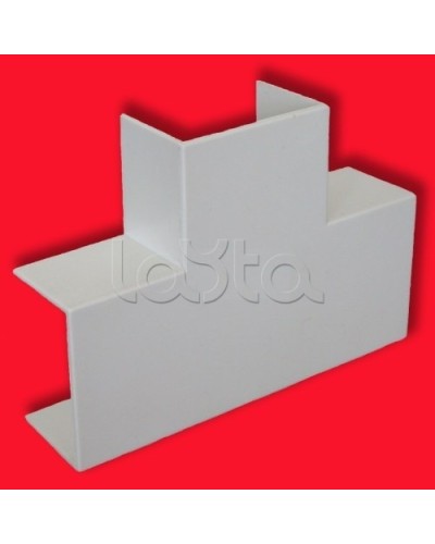 Угол Т-образный для кабель-канала МЕХ, для сечения 20x12,5 Экопласт 72414 в Первоуральске Аксессуары для кабель-канала Pintop.ru