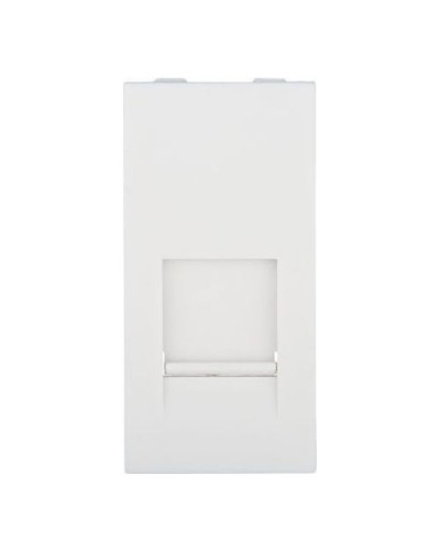 Накладка для розетки телефонной, компьютерной RJ, 45х22,5 мм (белый) LK45 Экопласт (853104) в Первоуральске Аксессуары для кабель-канала Pintop.ru