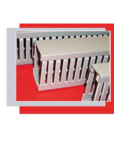 Короб перфорированный 60х80 мм (серый) Экопласт СР-Е114 в Первоуральске Кабель-канал Pintop.ru