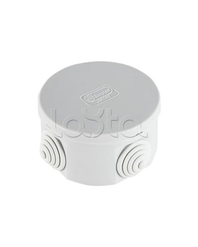 Экопласт JBR065 Коробка распред. о/п, D=65х35мм 4 вых., IP44 чёрный в Первоуральске Распределительные коробки Pintop.ru