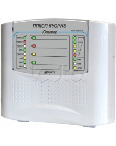 Элеста Юпитер-1431 (ППКОП Юпитер-4 IP/GPRS, пластик. корпус) в Первоуральске Приемно-контрольные приборы Pintop.ru