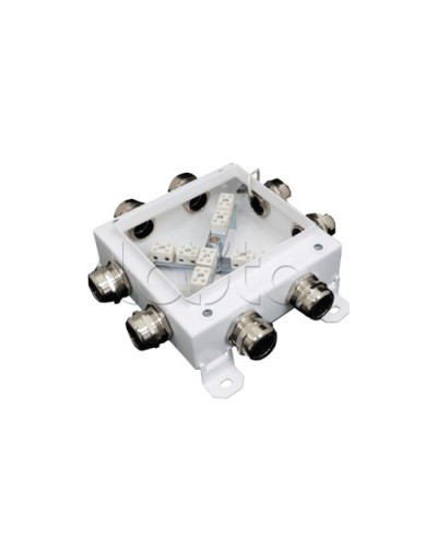 Коробка монтажная огнестойкая Гефест КМ-О (12к*10,0)-IP66 1212, 8 вводов 123х123х60 в Первоуральске Распределительные коробки Pintop.ru