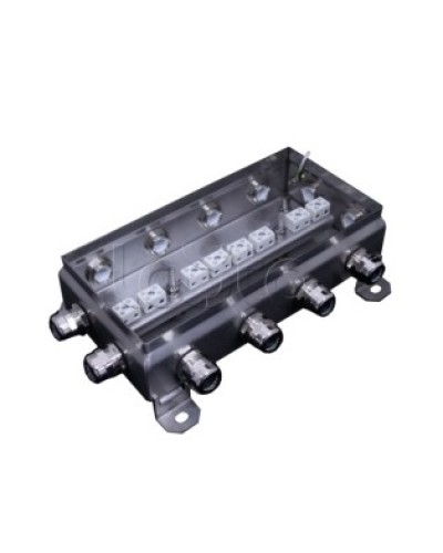 Коробка монтажная огнестойкая Гефест КМ-О (16к*6,0)-IP66 1224нерж, 12 вводов 123х240х60 в Первоуральске Распределительные коробки Pintop.ru