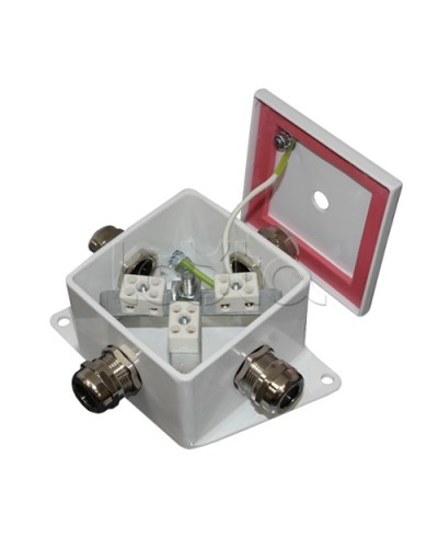 Коробка монтажная огнестойкая Гефест КМ-О (2к*10,0)-IP66, два ввода 80х80х68 в Первоуральске Распределительные коробки Pintop.ru