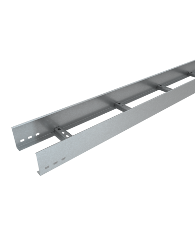 Лоток лестничный 100х100х1,5 L2500 мм HD85 КМ-профиль (LL100-100-1.5-2500 HD85) в Первоуральске Кабельные лотки Pintop.ru