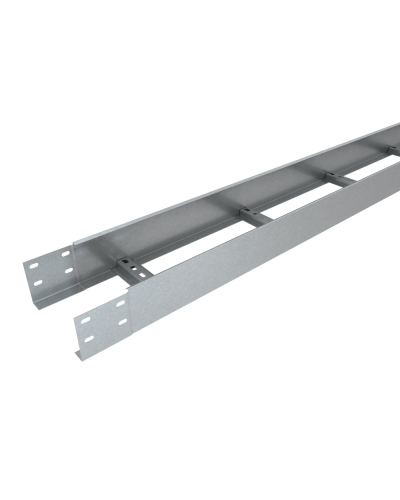 Лоток лестничный 100х100х1,2 L2500 мм Быстрый монтаж КМ-Профиль (LLS100-100-1.2-2500) в Первоуральске Кабельные лотки Pintop.ru