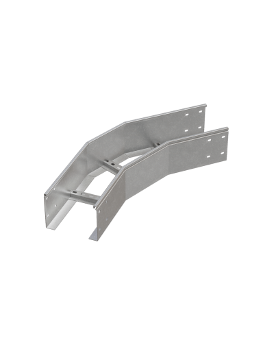 Угол лестничный горизонтальный 45 гр. 150х600х1,2 мм HD85 N КМ-профиль (LGL45-150-600-1.2 HD85 N) в Первоуральске Аксессуары для лотков Pintop.ru