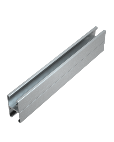 Страт-профиль двойной 41х41 L1200 мм s:2,0 КМ-Профиль (2STPS41-41-1200) в Первоуральске Аксессуары для лотков Pintop.ru