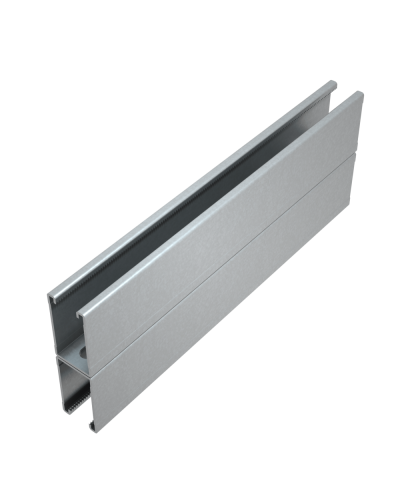 Страт-профиль двойной 41х72 L3000 мм s:1,5 HD85 КМ-профиль (2STP41-72-3000 HD85) в Первоуральске Аксессуары для лотков Pintop.ru