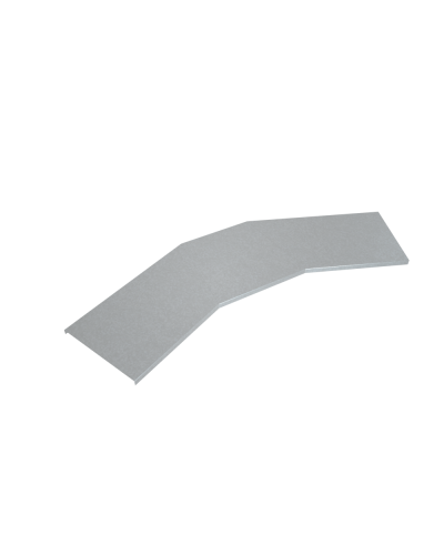 Крышка лестничного горизонтального угла 45 гр. 600 мм INOX304 КМ-Профиль (KLGL45-600 INOX304) в Первоуральске Аксессуары для лотков Pintop.ru