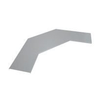 Крышка лестничного горизонтального угла 90 гр. 700 мм HD85 КМ-профиль (KLGL90-700 HD85)