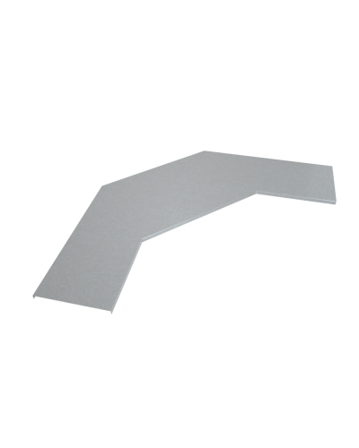 Крышка лестничного горизонтального угла 90 гр. 400 мм INOX304 КМ-Профиль (KLGL90-400 INOX304) в Первоуральске Аксессуары для лотков Pintop.ru