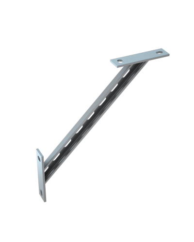 Укосина для консолей 400 мм HD85 КМ-профиль (UK400 HD85) в Первоуральске Аксессуары для лотков Pintop.ru