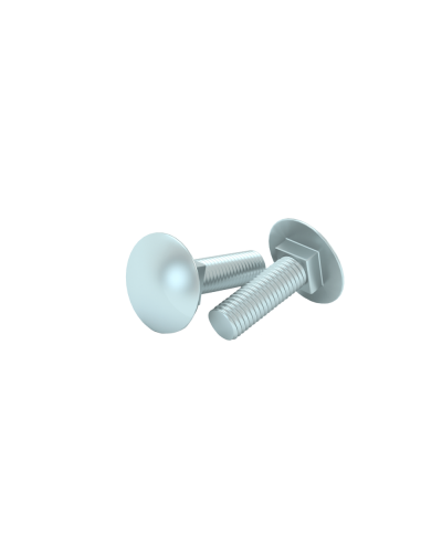 Болт с полукруглой головкой и квадратным подголовком М8х20 мм DIN 603 (упак. 100 шт) КМ-Профиль (BTG8-20) в Первоуральске Крепеж Pintop.ru