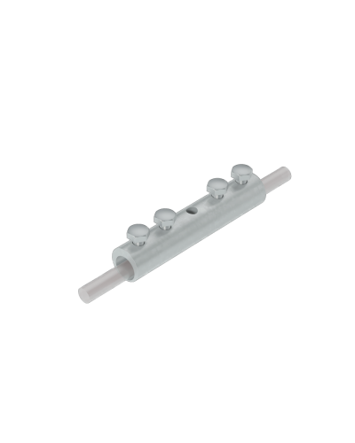 Четырехболтовой сквозной соединитель прутка Ø 5-10 мм CU КМ-Профиль (4SS-D5-10 CU) в Первоуральске Крепеж Pintop.ru
