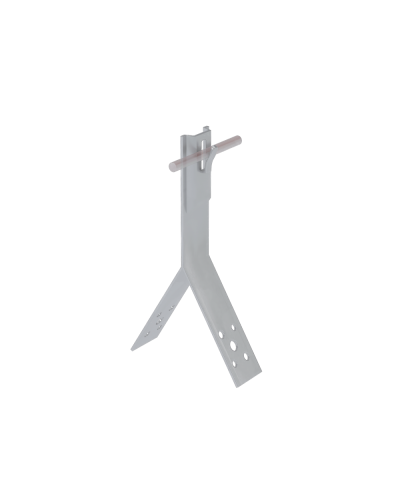 Коньковый держатель зажимной для прутка Ø 5-8 мм H80 мм CU КМ-Профиль (KDZ-H80-D5-8 CU) в Первоуральске Монтажные материалы Pintop.ru