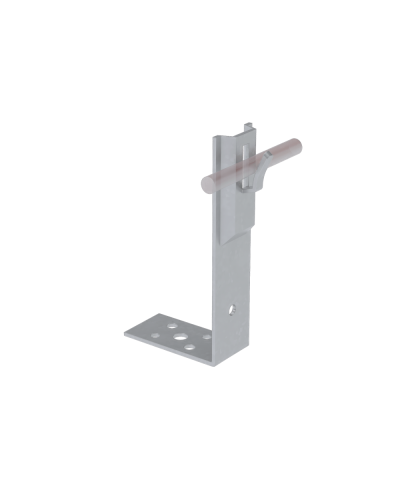 Угловой держатель зажимной для прутка Ø 5-8 мм H60 мм HD КМ-Профиль (UDZ-H60-D5-8 HD) в Первоуральске Монтажные материалы Pintop.ru