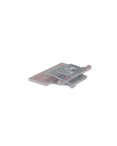 Фальцевый держатель H60 мм для прутка Ø 5-10 мм CU КМ-Профиль (FD-H60-D5-10 CU) в Первоуральске Монтажные материалы Pintop.ru