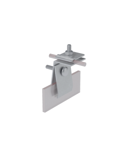 Фальцевый держатель H70 мм для прутка Ø 5-10 мм HD КМ-Профиль (FD-H70-D5-10 HD) в Первоуральске Монтажные материалы Pintop.ru