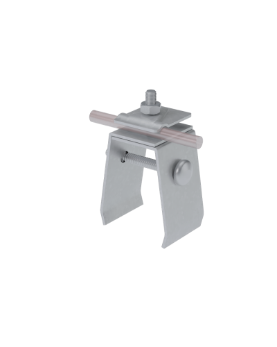 Универсальный фальцевый держатель H70 мм для прутка Ø 5-10 мм КМ-профиль (UFD-H70-D5-10) в Первоуральске Монтажные материалы Pintop.ru