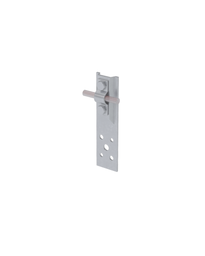 Прямой держатель болтовой для прутка Ø 5-10 мм H150 мм CU КМ-Профиль (DBP-H150-D5-10 CU) в Первоуральске Монтажные материалы Pintop.ru