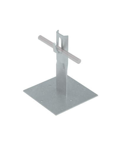 Приклееваемый держатель зажимной для прутка Ø 5-8 мм H150 мм КМ-Профиль (PDZ-H150-D5-8) в Первоуральске Монтажные материалы Pintop.ru